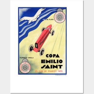 Vintage Travel Poster Argentina Copa Emilio Saint Posters and Art